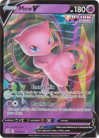 Carta Pokémon Mew Vmax Lendário Golpe Fusão