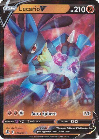 Lucario V Foil Pokémon Carta Em Português 78/189