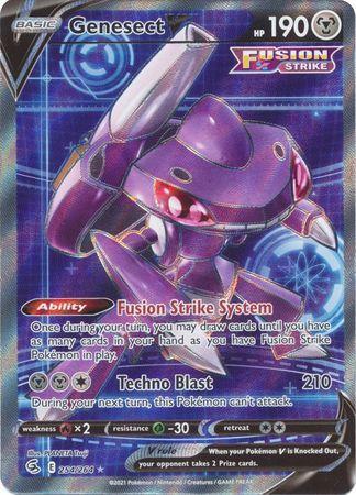 Carta Pokémon Genesect V Full Arte Coleção Golpe Fusão