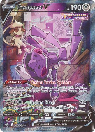 Carta Pokémon Genesect V Arte Alternada Golpe Fusão Original