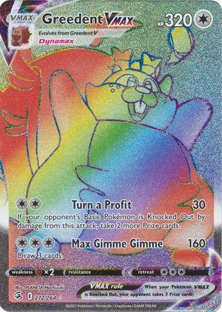 Carta Pokémon Mew Vmax Rainbow Golpe Fusão