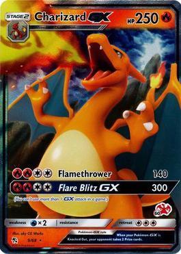 Carta Pokemon Reshiram & Charizard Gx Sm201 Aliados