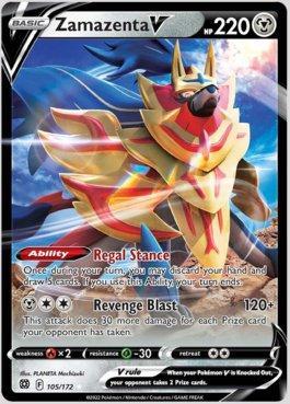 Zamazenta V Foil Pokémon Carta Em Português 18/25 - Deck de Cartas -  Magazine Luiza