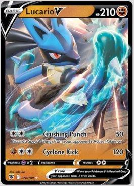 Lucario V Foil Pokémon Carta Em Português 27/73 - Deck de Cartas - Magazine  Luiza