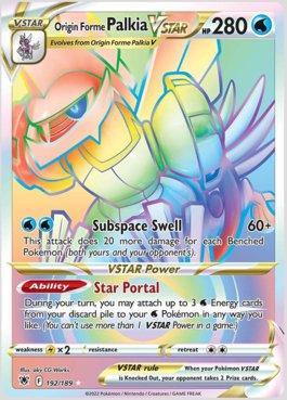 Carta Pokémon Palkia Forma Origem V-astro Rainbow - Ee10