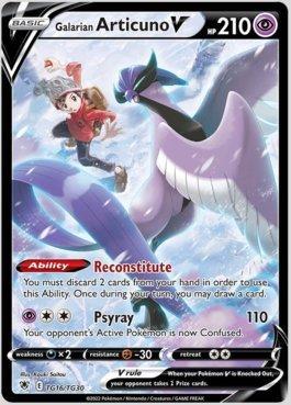 Carta Pokémon Articuno de Galar V (nº 058/198) em Português