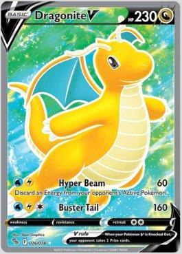 Carta Pokemon Dragonite V ASTRO (50/78) Pokemon Go pt-br