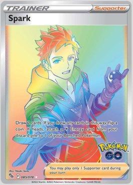 MINT Pokemon Go Lotto Carta Pokemon Allenatore Spark Hyper 085/078 