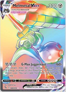 Carta Pokémon Snorlax Vmax Rainbow Espada E Escudo