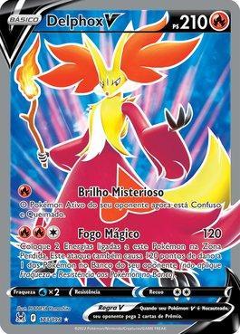 Carta Pokémon Original Delphox V - Origem Perdida, Jogo de Tabuleiro  Original Copag Nunca Usado 77080303