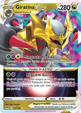 Carta Pokémon Ultra Rara Giratina V Astro Copag + Brinde