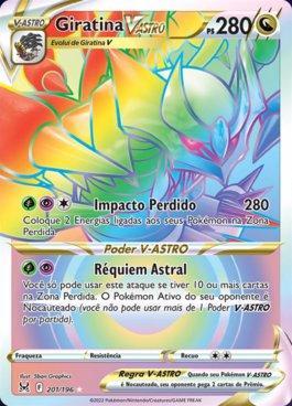 Realeza Absoluta Carta Pokémon Giratina V Astro #Shorts