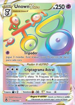 Unown (carta rara e lendária) - Pokémon TCG Cards (Original em Português)