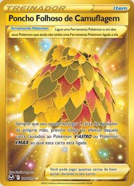 Carta pokemon do mil dourada