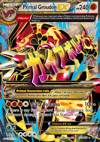 Groudon Primitivo-EX / Primal Groudon-EX (#151/160)