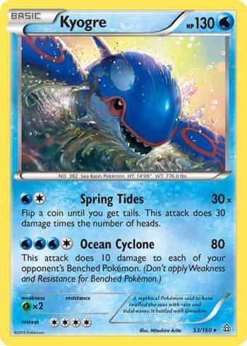 Kyogre (53/160) | Busca de Cartas | LigaPokemon