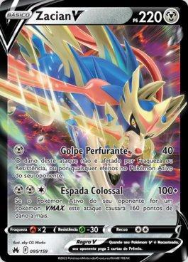 Jogo de Cartas Pokemon Baralho Batalha de Liga Zacian V