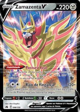 Zamazenta V Foil Pokémon Carta Em Português 18/25, Magalu Empresas