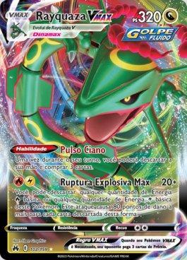 Carta Pokémon Rayquaza Vmax Lendário Céus Em Evolução