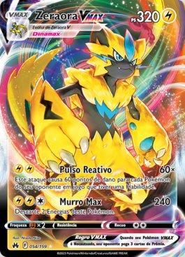 Jogo de Cartas Baralho de Batalha V Pokemon 60 Cartas Zeraora