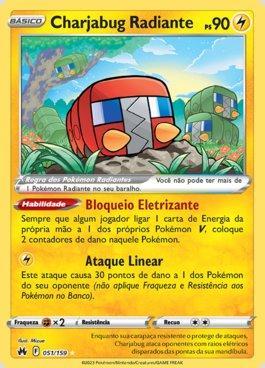 Carta Pokemon Charjabug Radiante Realeza absoluta