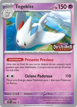 Togekiss (rara tipo fada) - Pokémon TCG Cards (original em