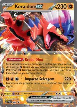 Carta Pokémon Koraidon Ex Obsidiana Em Chamas Original