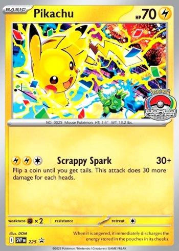 ポケモンカード/Pikachu/WCS 2025 winnerプロモ Pikachu (World Championships 2025) (225/∞) | Busca de
