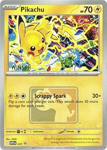 【希少】 ピカチュウ Pikachu WCS 2025 winner Pikachu (World Championships 2025)(Winner) (225b/∞) | Busca de