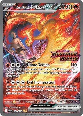 Team Rocket's Moltres ex (Destined Rivals Stamp) (229/∞) | Busca