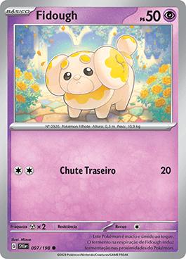 228 Cartas Pokémon dos tipos: Água, Fogo, Luta, Planta