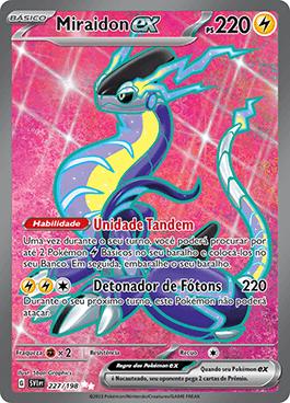 Box Cartas Pokémon Coleção Lendas de Paldea Miraidon Ex - Deck de