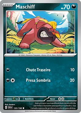 228 Cartas Pokémon dos tipos: Água, Fogo, Luta, Planta