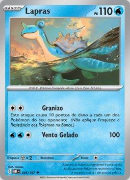 Carta Pokémon - Lapras 23/78 - Pokémon Go - Copag - Deck de Cartas