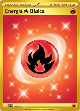 Pokémon TCG Online - Exemplos de cartas: Energia Básica (Grama/Fogo/Água/ Elétrico)