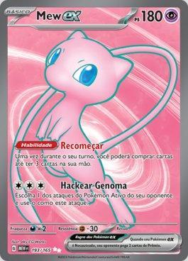 Carta Pokemon Mew Ex + 25 Cartas