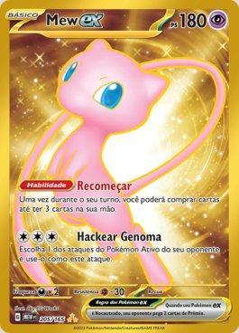 Carta Pokémon Mew Ex Clássico - Coleção Celebrações 25 Anos