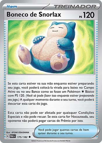 Carta Pokémon Rara Snorlax Nr 143