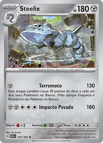 2 Cartas Pokemon Kit de Evoluções Steelix Onix Diversos Modelos Pronta  Entrega