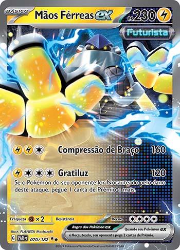 Pokémon Iron Brilhante Cartas Douradas, Metal Pikachu Mewtwo