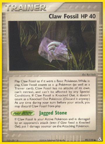 Claw Fossil (#91/110)