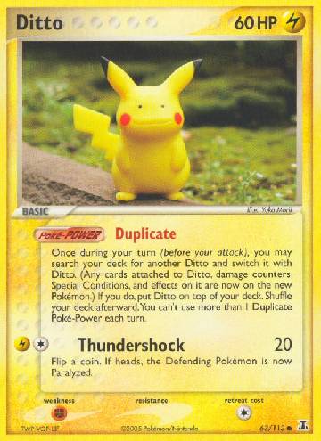 Ditto (053/78), Busca de Cards