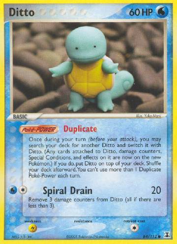 Ditto (053/78), Busca de Cards