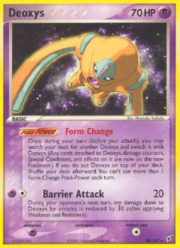 Deoxys, Cartas promocionais, Banco de Dados de Cards do Estampas  Ilustradas