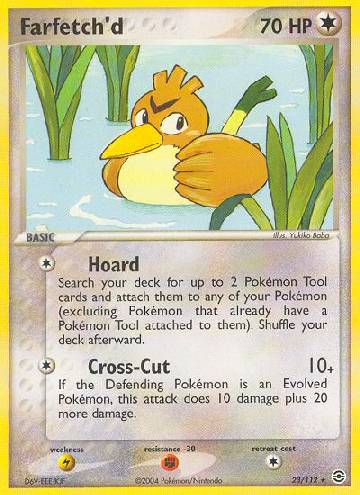 Card Farfetch'd 27/102 Pokemon Original