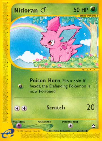 Busca: Nidoran Male | Busca de cards, produtos e preços de