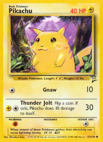 Pikachu (027/78), Busca de Cards