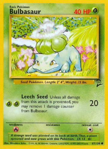 Bulbasaur (051/063), Busca de Cards