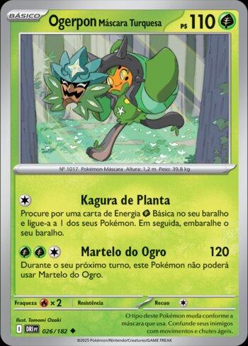 Ogerpon Máscara Turquesa / Teal Mask Ogerpon (026/182) | Busca de