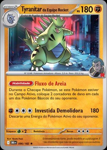 Tyranitar da Equipe Rocket / Team Rocket's Tyranitar (#096/182